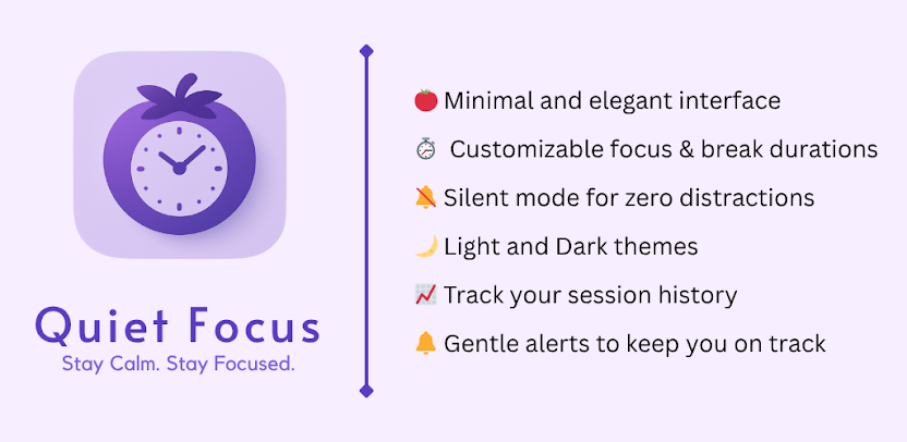Quiet Focus Pomodoro